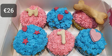 Load image into Gallery viewer, Wendy's Box of 6 Frosted  Cupcakes for Dogs