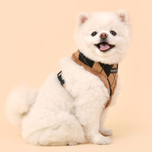 Load image into Gallery viewer, PUPPIA DIAMOND PATTERN HARNESS Beige