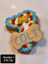 Load image into Gallery viewer, Wendy's Frosted Number 1 shape Cake for Dogs & Cats - Personalised