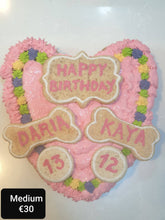 Load image into Gallery viewer, Wendy's Frosted Heart Shape Cake for Dogs & Cats - Personalised
