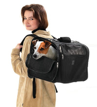 Load image into Gallery viewer, Dog/Cat Karlie Smart Trolley carrier - Black 52 x 26 x 34cm Max Load 15kg