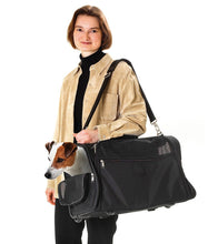 Load image into Gallery viewer, Dog/Cat Karlie Smart Trolley carrier - Black 52 x 26 x 34cm Max Load 15kg