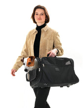 Load image into Gallery viewer, Dog/Cat Karlie Smart Trolley carrier - Black 52 x 26 x 34cm Max Load 15kg