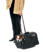 Load image into Gallery viewer, Dog/Cat Karlie Smart Trolley carrier - Black 52 x 26 x 34cm Max Load 15kg