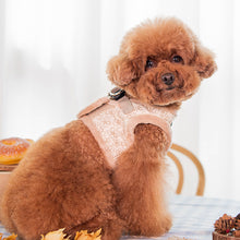 Load image into Gallery viewer, PUPPIA FLOWER PATTERN HARNESS with matching lead
