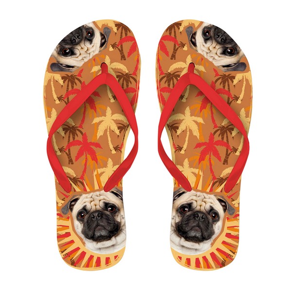 Pug flip outlet flops