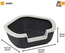 Load image into Gallery viewer, Ferplast Dama Corner litter tray