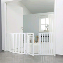 Load image into Gallery viewer, Dog Barrier with Door, 4 parts 60-160cm × 81 cm