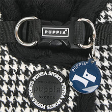 Load image into Gallery viewer, PUPPIA HOUNDSTOOTH PATTERN HARNESS and MATCHING LEAD