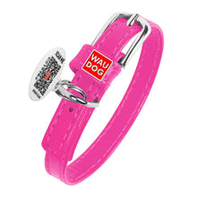 Load image into Gallery viewer, WAUDOG Glamour Leather Dog Collar 9mm/15mm/20mm/25mm/35mm