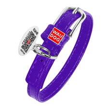Load image into Gallery viewer, WAUDOG Glamour Leather Dog Collar 9mm/15mm/20mm/25mm/35mm