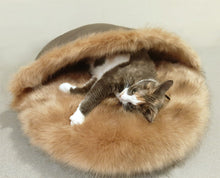 Load image into Gallery viewer, Happy House Memory Foam Cuddle Basket VIP Collection Brown SALE