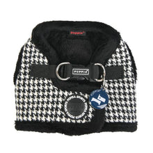 Load image into Gallery viewer, PUPPIA HOUNDSTOOTH PATTERN HARNESS and MATCHING LEAD