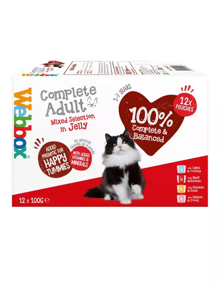 Webbox Cats Delight Mixed Selection in Jelly Wet Food