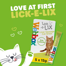 Load image into Gallery viewer, Webbox Lick-e-Lix Liver Sausage &amp; Cat Grass Cat Treats
