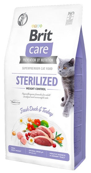 Brit care cat grain-free sterilized and weight control