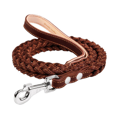WAUDOG COLLAR LEASH SQUARE WEAVE WITHOUT STITCHING