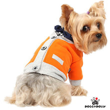 Load image into Gallery viewer, Doggy Dolly Orange Cardigan
