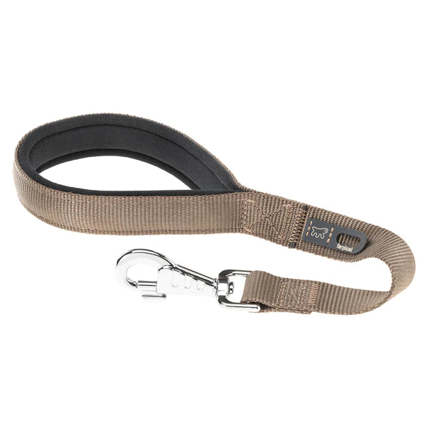 FERPLAST DAYTONA Short nylon dog lead with soft padding and hygienic bag holder