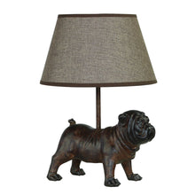 Load image into Gallery viewer, Happy House  Lamp  Standing Bulldog Black
