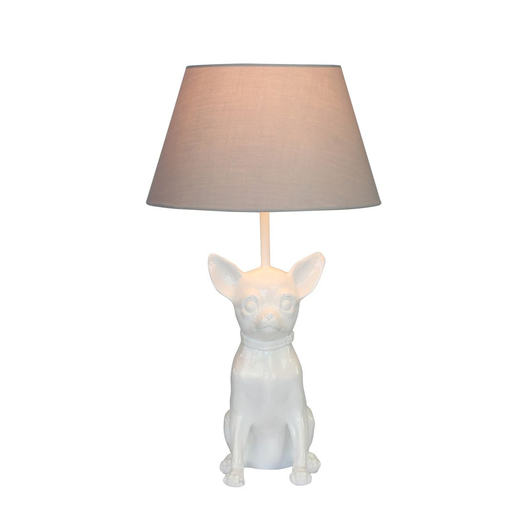 Happy House  Lamp Chihuahua Glossy White