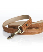 Load image into Gallery viewer, SALE MILK AND PEPPER COLLAR AND LEAD HOGAN CAMEL/BLACK/BROWN
