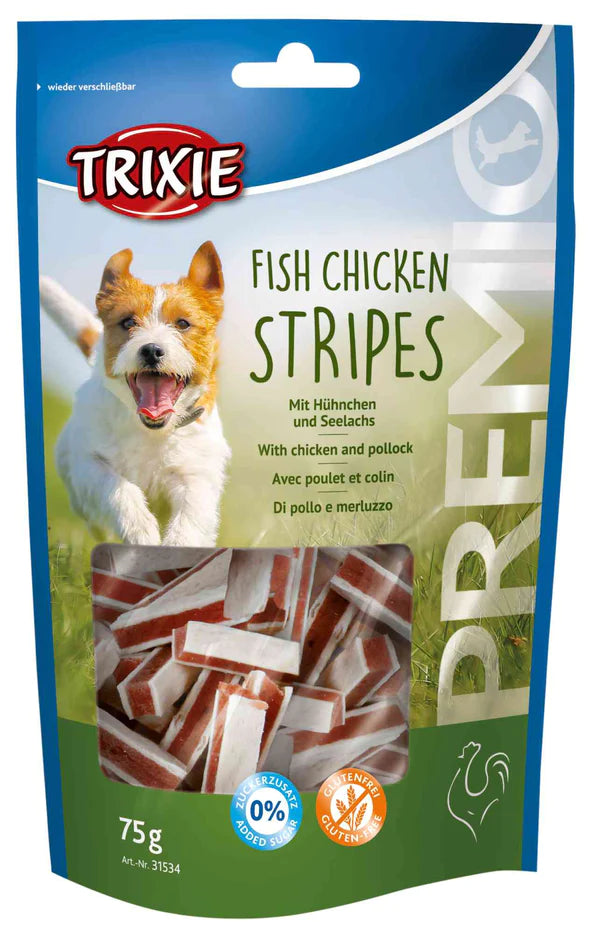 TRIXIE PREMIO Stripes, chicken and pollock,  Buy 6 get 1 free