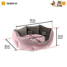 Load image into Gallery viewer, QUEEN Velvet sofa for cats and dogs. Soft padding.
