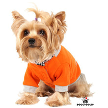 Load image into Gallery viewer, Doggy Dolly Orange Cardigan
