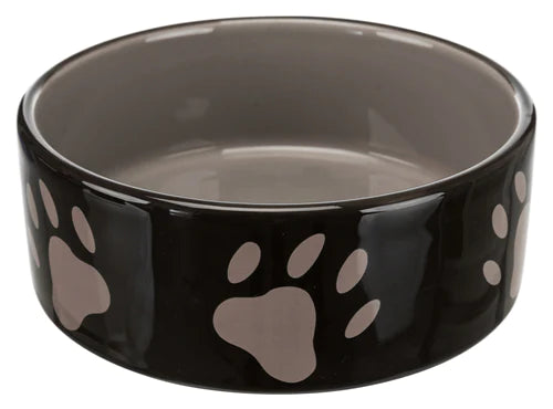 TRIXIE Ceramic bowl, with paw prints 3 sizes