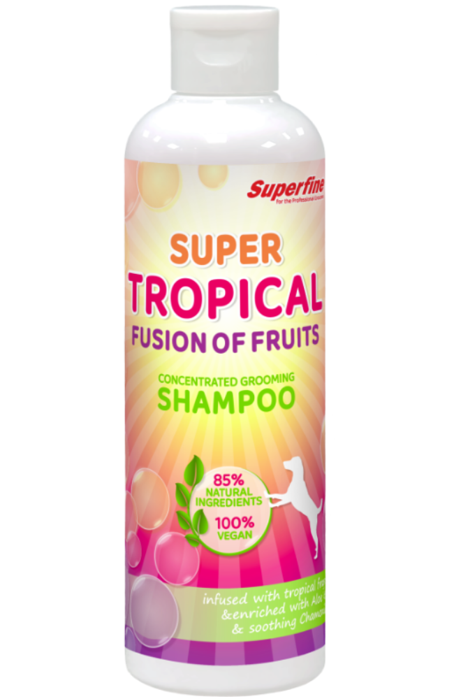 SUPERFINE SUPER TROPICAL FUSION OF FRUITS GROOMING SHAMPOO 250ml