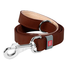 Load image into Gallery viewer, WAUDOG Leash for dogs made of soft genuine leather
