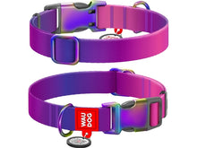 Load image into Gallery viewer, WAUDOG recycled Nylon dog collar with QR code
