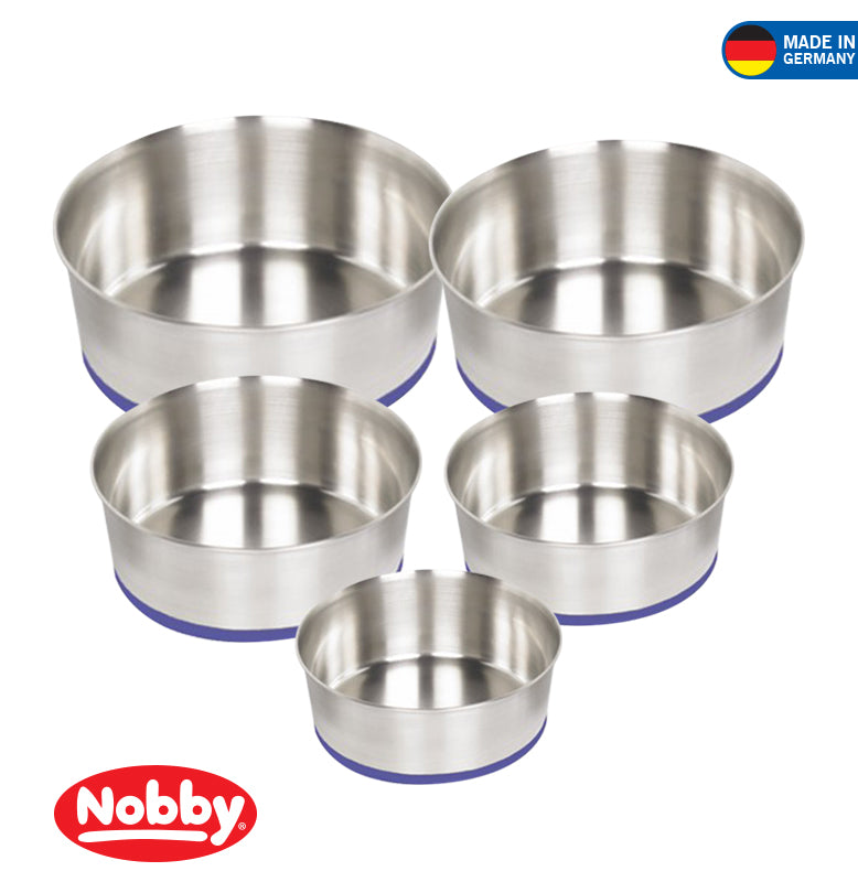 NOBBY Stainless Steel Bowl HEAVY Anti Slip