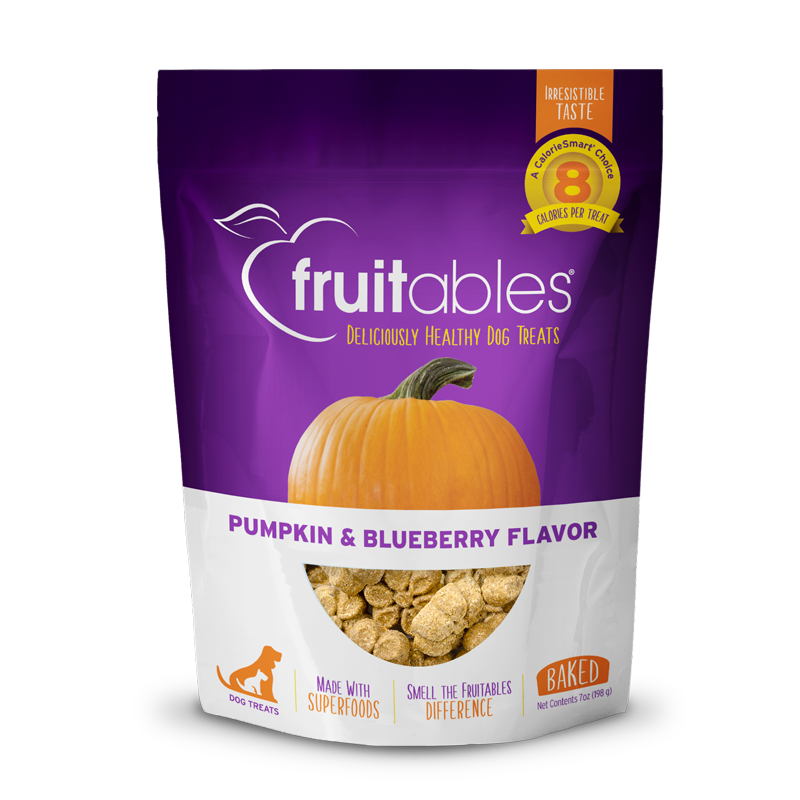 Fruitables Baked Pumpkin & Blueberry Dog Treats