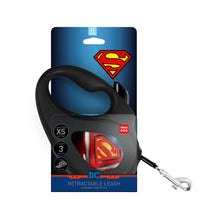 Load image into Gallery viewer, COLLAR  retractable WAUDOG leashes have the iconic images of popular superheroes - SUPERMAN LOGO
