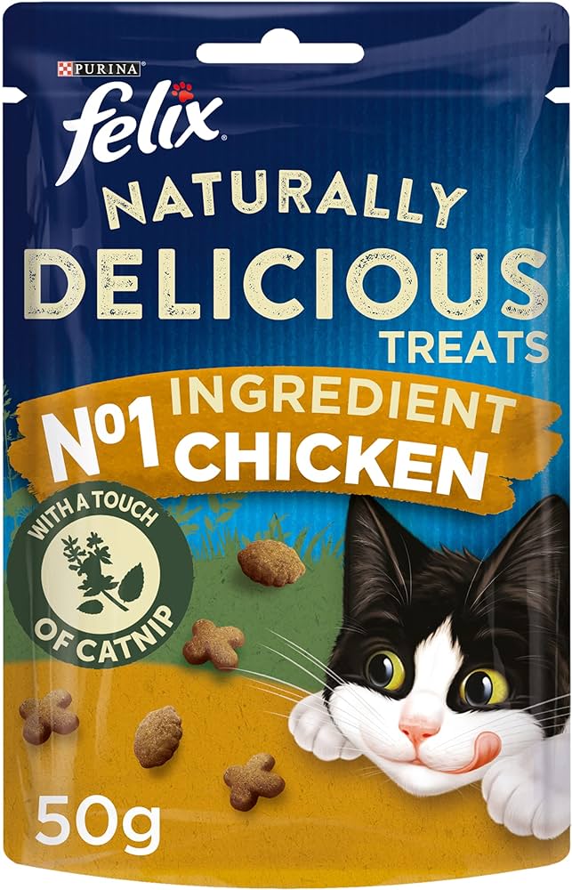 FELIX Naturally Delicious Cat Treats Chicken and Catnip 50g