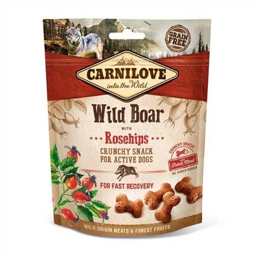 Carnilove Grain Free Crunchy Dog Treats - Wild Boar with Rosehip - 200g