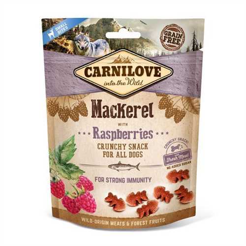 Carnilove Grain Free Crunchy Dog Treats - Mackerel with Raspberries - 200g