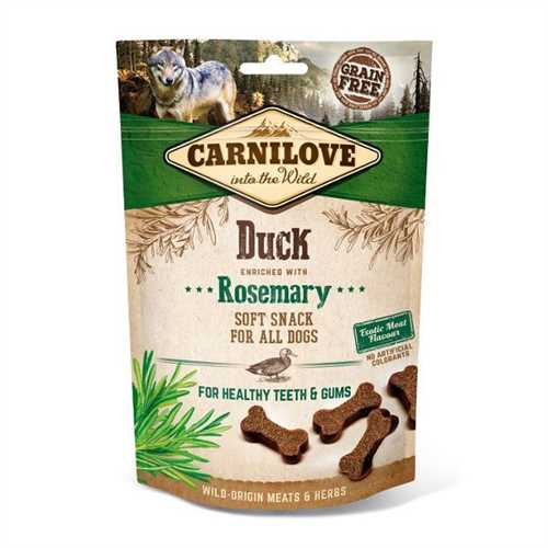 Carnilove Grain Free Semi Moist Dog Treats - Duck with Rosemary - 200g