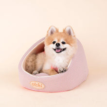 Load image into Gallery viewer, Olchi soft cave bed for dog pink M
