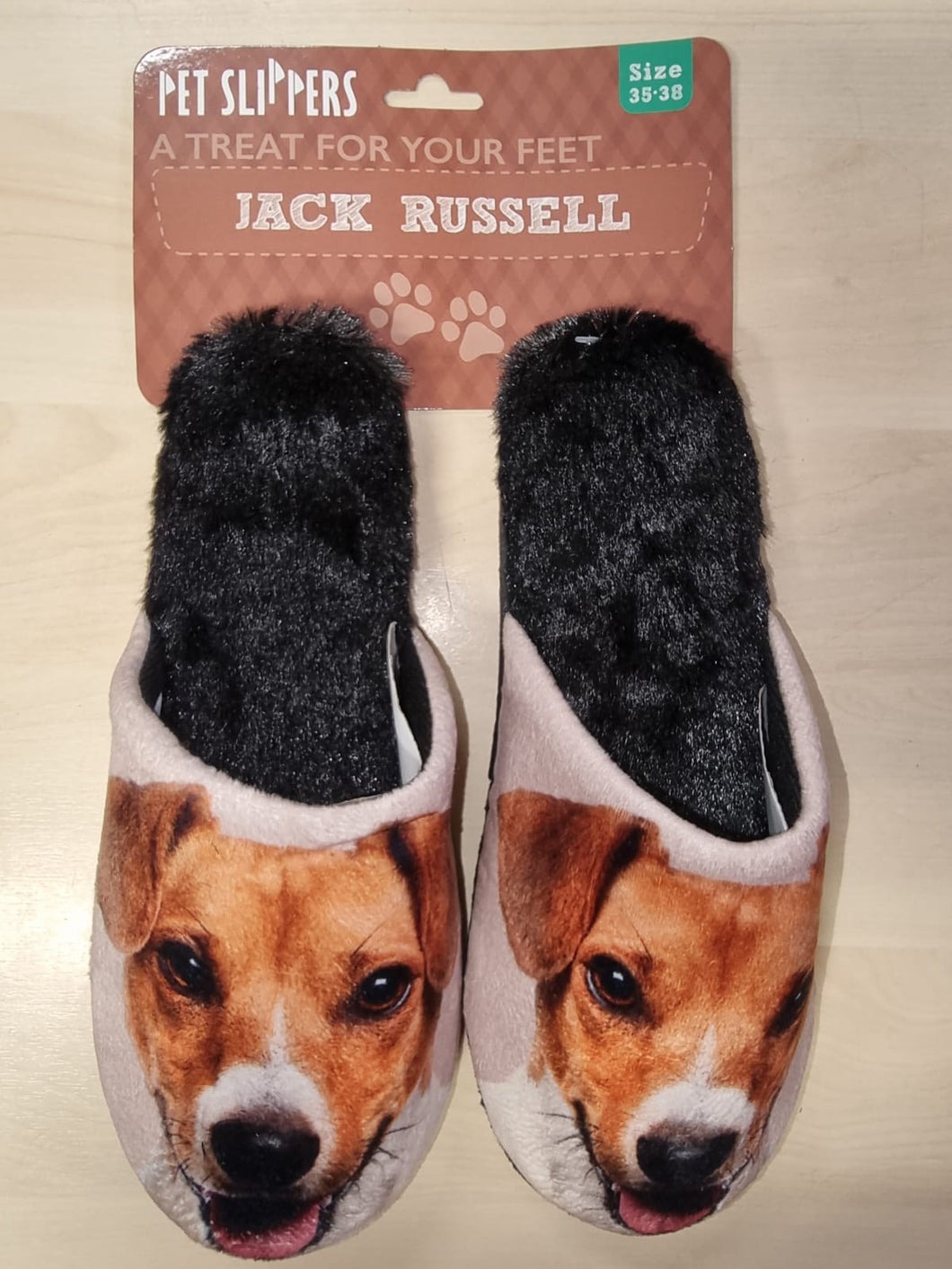 Plenty Gifts Bed Slippers Jack Russell