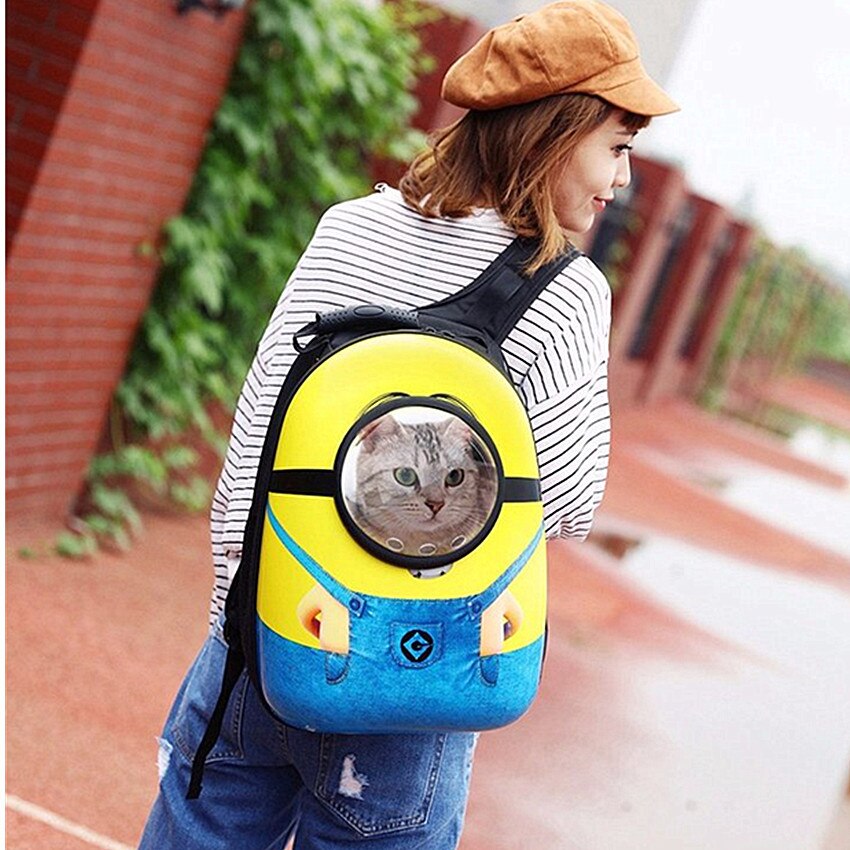 Portable Minions Pet Carrier  Dog/cat Backpack