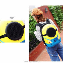 Load image into Gallery viewer, Portable Minions Pet Carrier  Dog/cat Backpack
