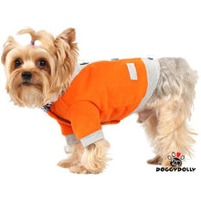 Load image into Gallery viewer, Doggy Dolly Orange Cardigan
