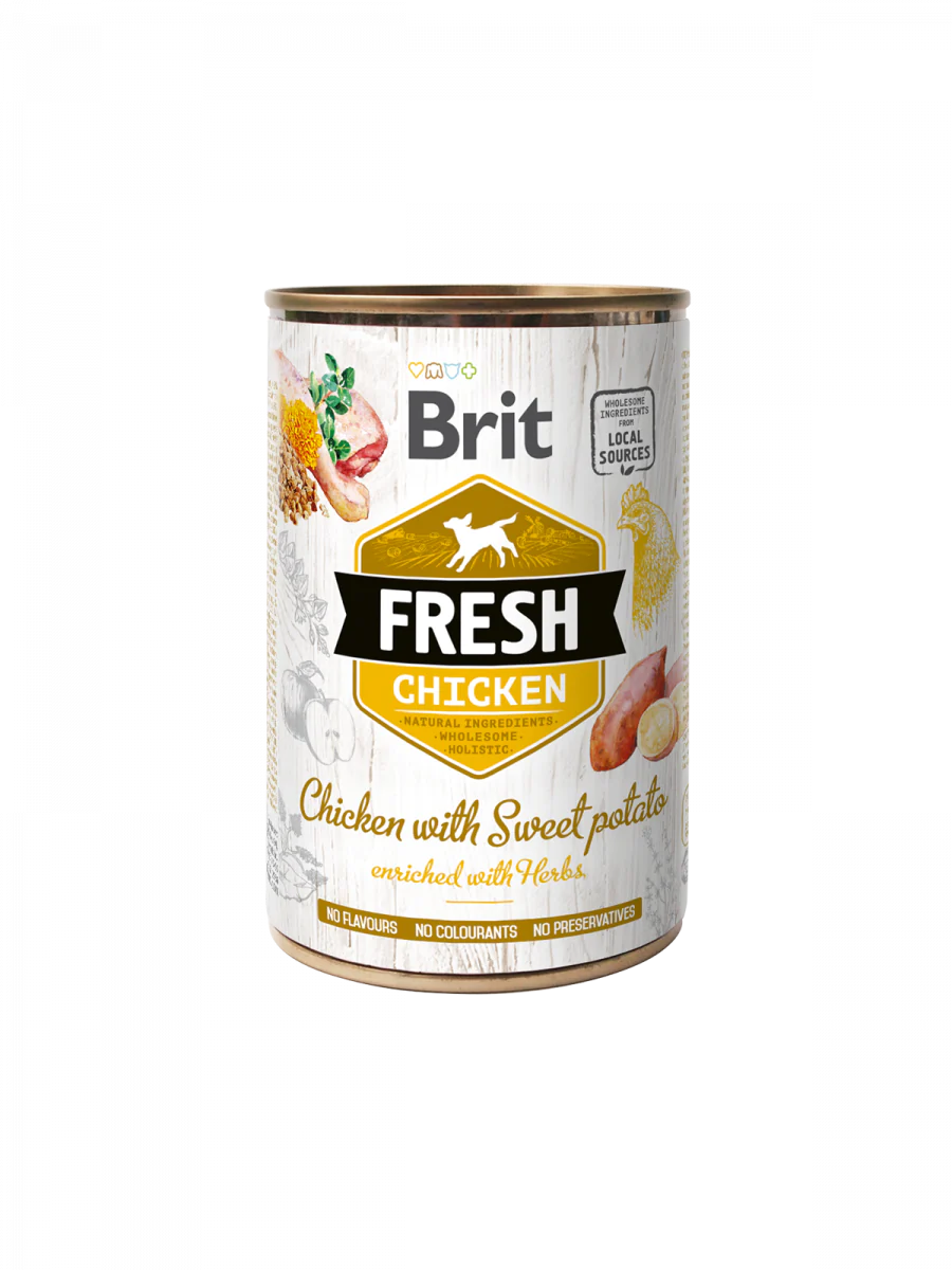 Brit Fresh Chicken with Sweet Potato 6 pack of 400g