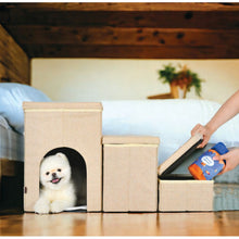 Load image into Gallery viewer, PUPPIA Cuddleclimb Storage Stairs 3 in 1
