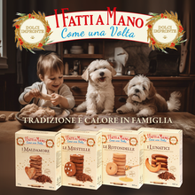 Load image into Gallery viewer, Dolci Impronte – Hand-Made – Lunatici –  Shortbread Cookies with Carob – 250g
