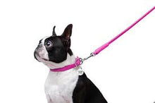 Load image into Gallery viewer, Leather leash for dogs WAUDOG Glamour round pink
