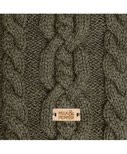 Load image into Gallery viewer, Milk and Pepper Khaki Donovan cable knit sweater
